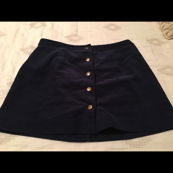 Dresses & Skirts - Old Navy- Navy corduroy buttoned skirt